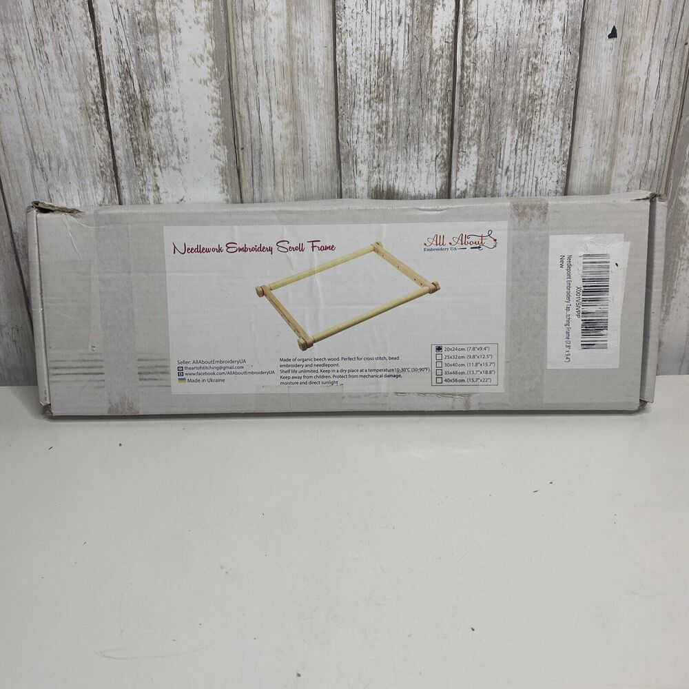 Needlepoint Embroidery Tapestry Scroll Frame Stitching Frame (7.8" х 9.4")